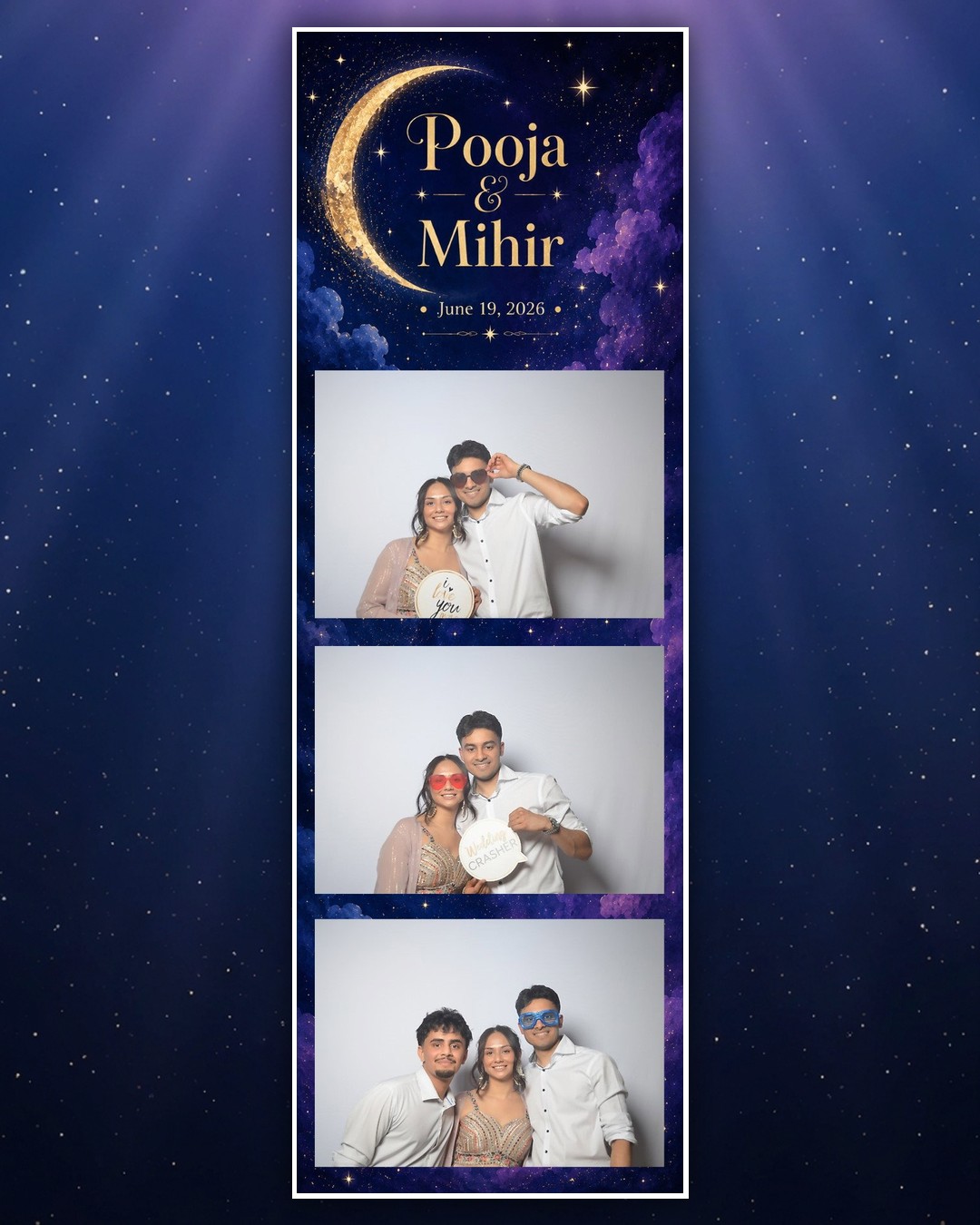 Pooja & Mihir wedding photo booth strip 2