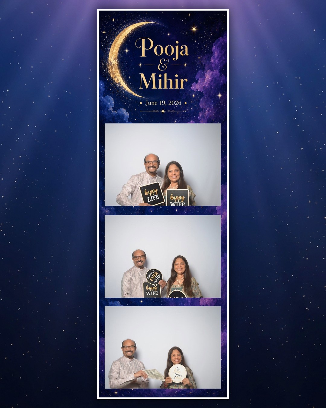 Pooja & Mihir wedding photo booth strip 4