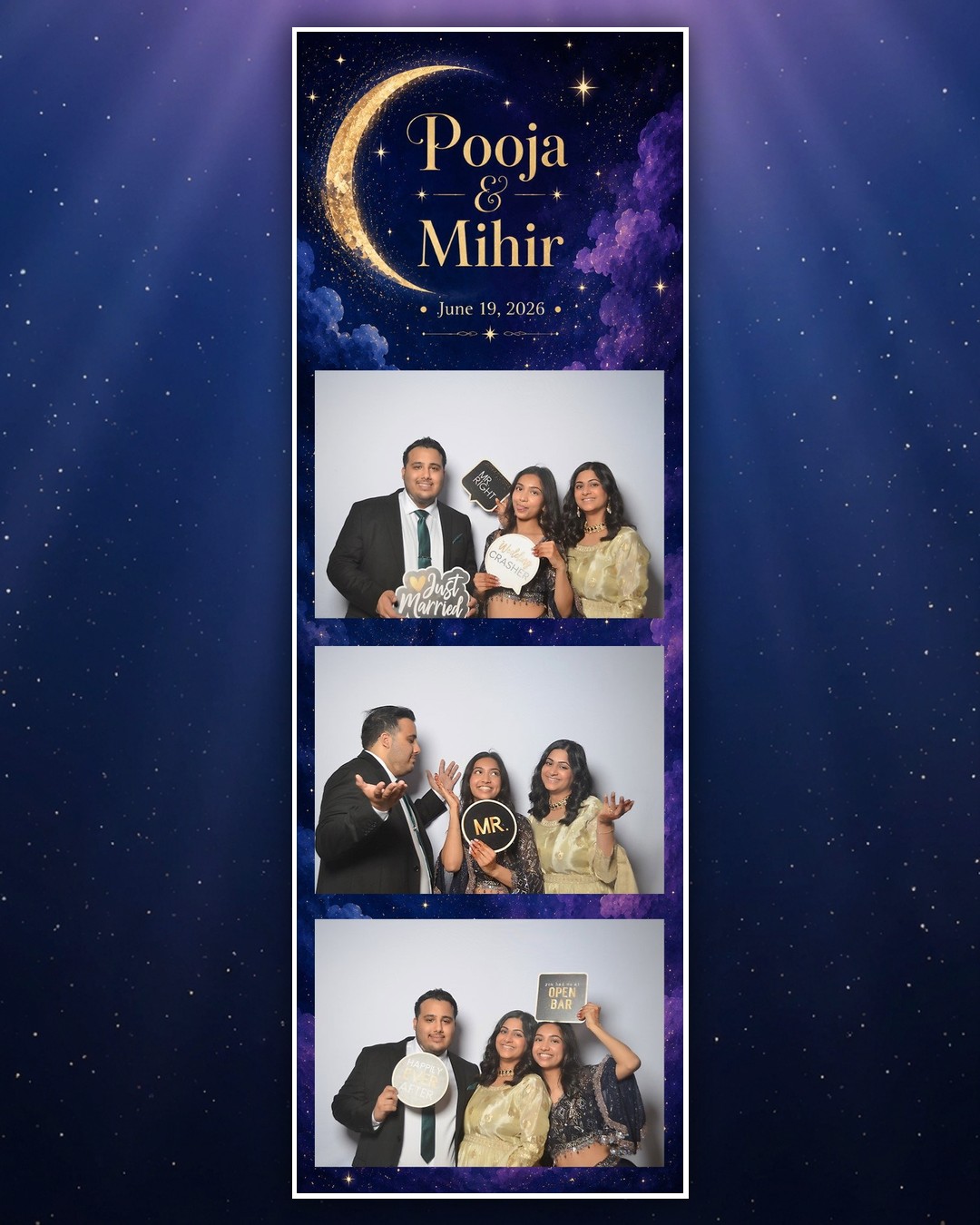 Pooja & Mihir wedding photo booth strip 2