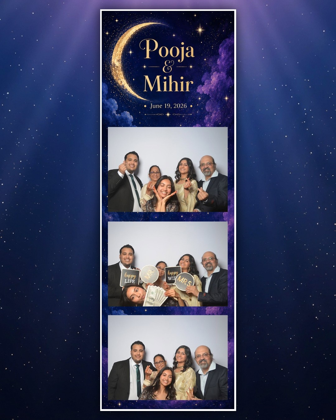 Pooja & Mihir wedding photo booth strip 3