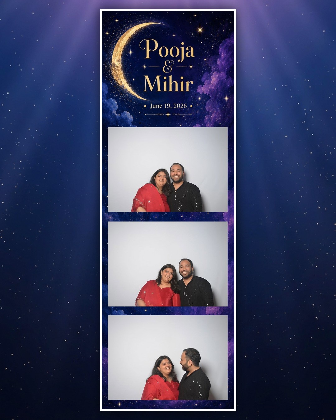 Pooja & Mihir wedding photo booth strip 4