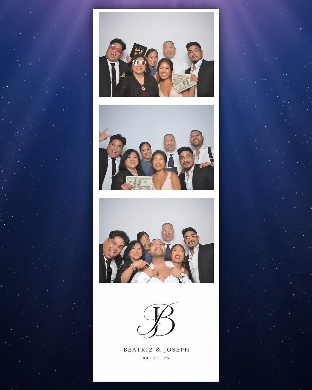 Beatriz & Joseph wedding photo booth strip 2