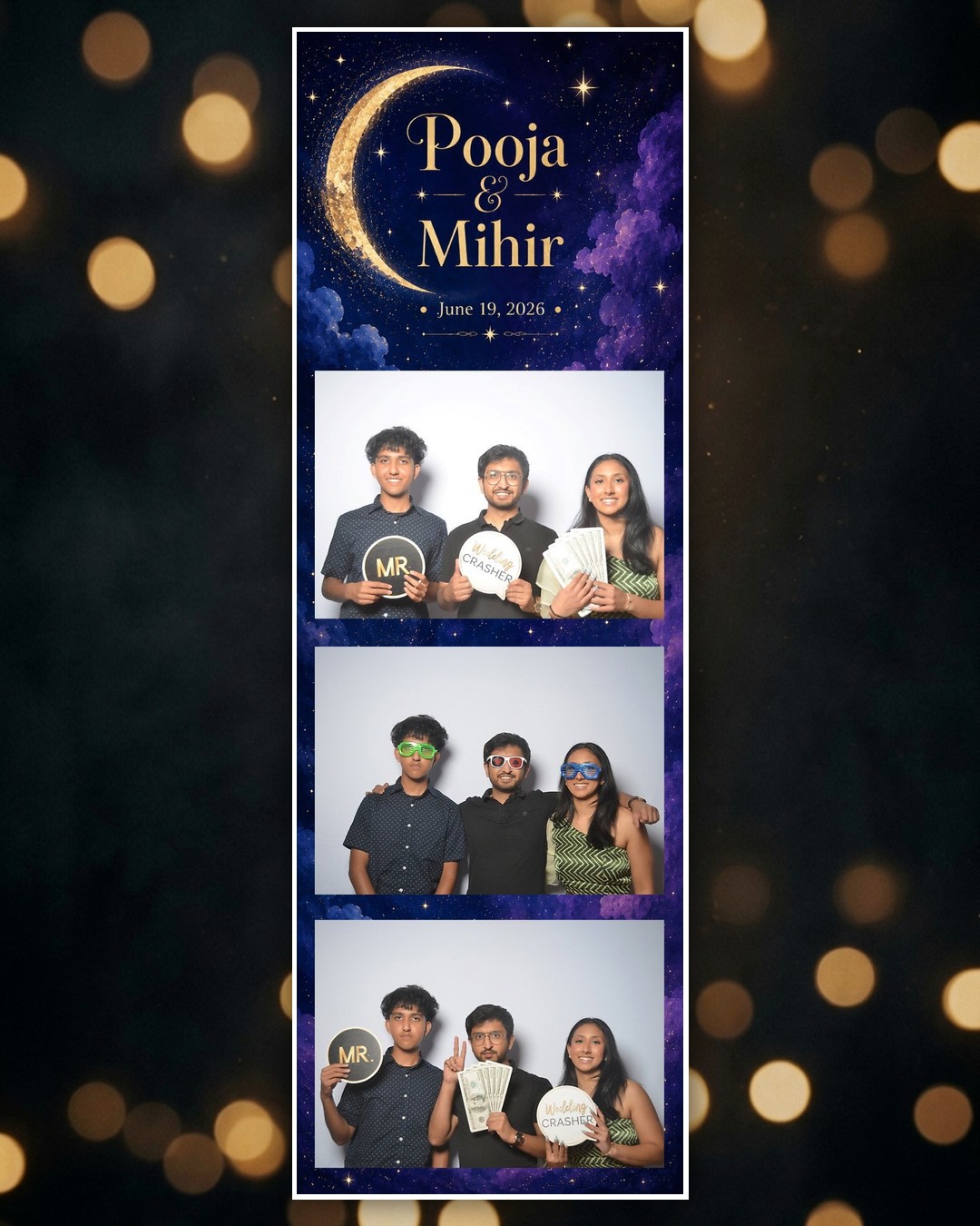 Pooja & Mihir wedding photo booth strip 2
