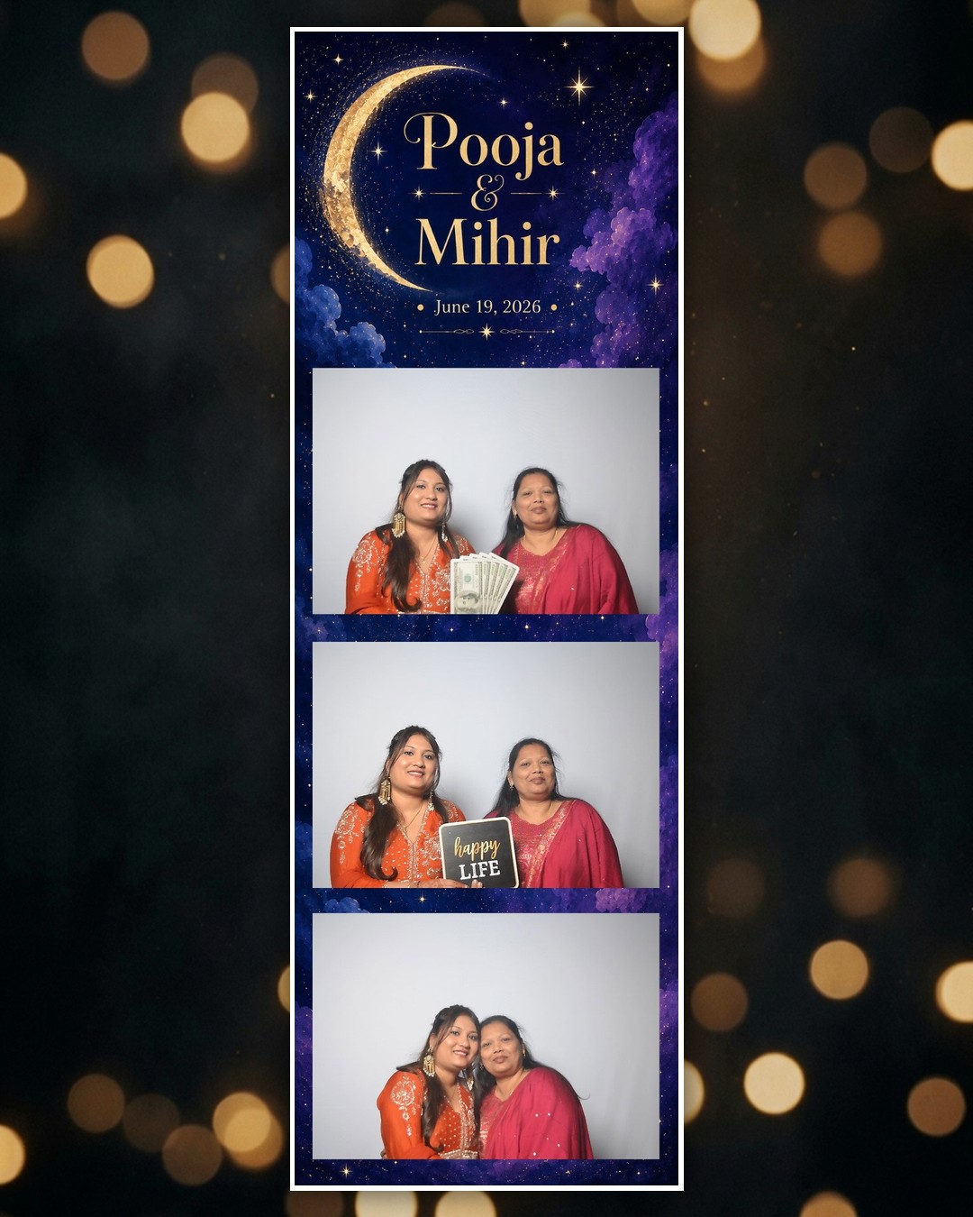 Pooja & Mihir wedding photo booth strip 3