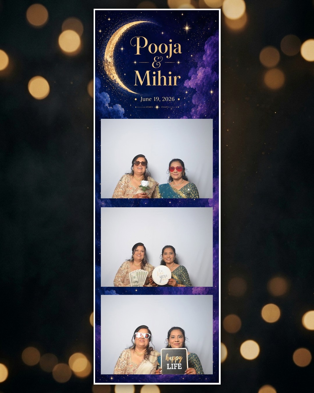 Pooja & Mihir wedding photo booth strip 4