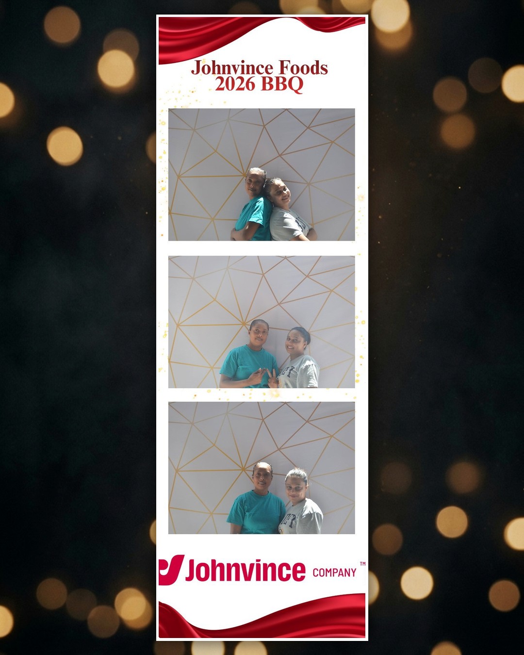 Johnvince Foods 2026 BBQ photo booth strip 2