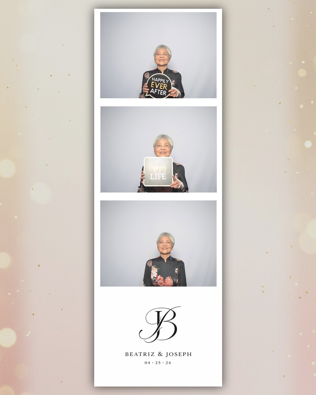 Beatriz & Joseph wedding photo booth strip 4